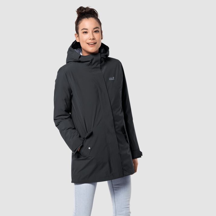 Chamarra Pluma Jack Wolfskin Cold Bay Mujer Negros Mexico-3678214